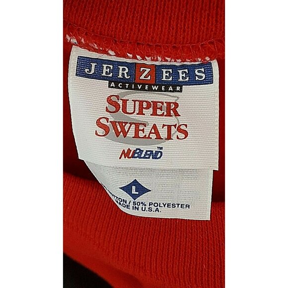 Vintage 90s Tigger Crew Neck Sweatshirt Large Christmas Big Logo Made In Usa Red - Picture 5 of 6